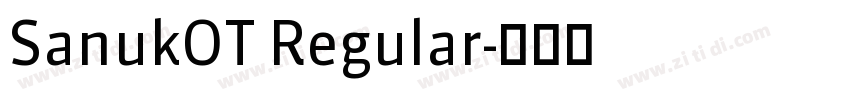 SanukOT Regular字体转换